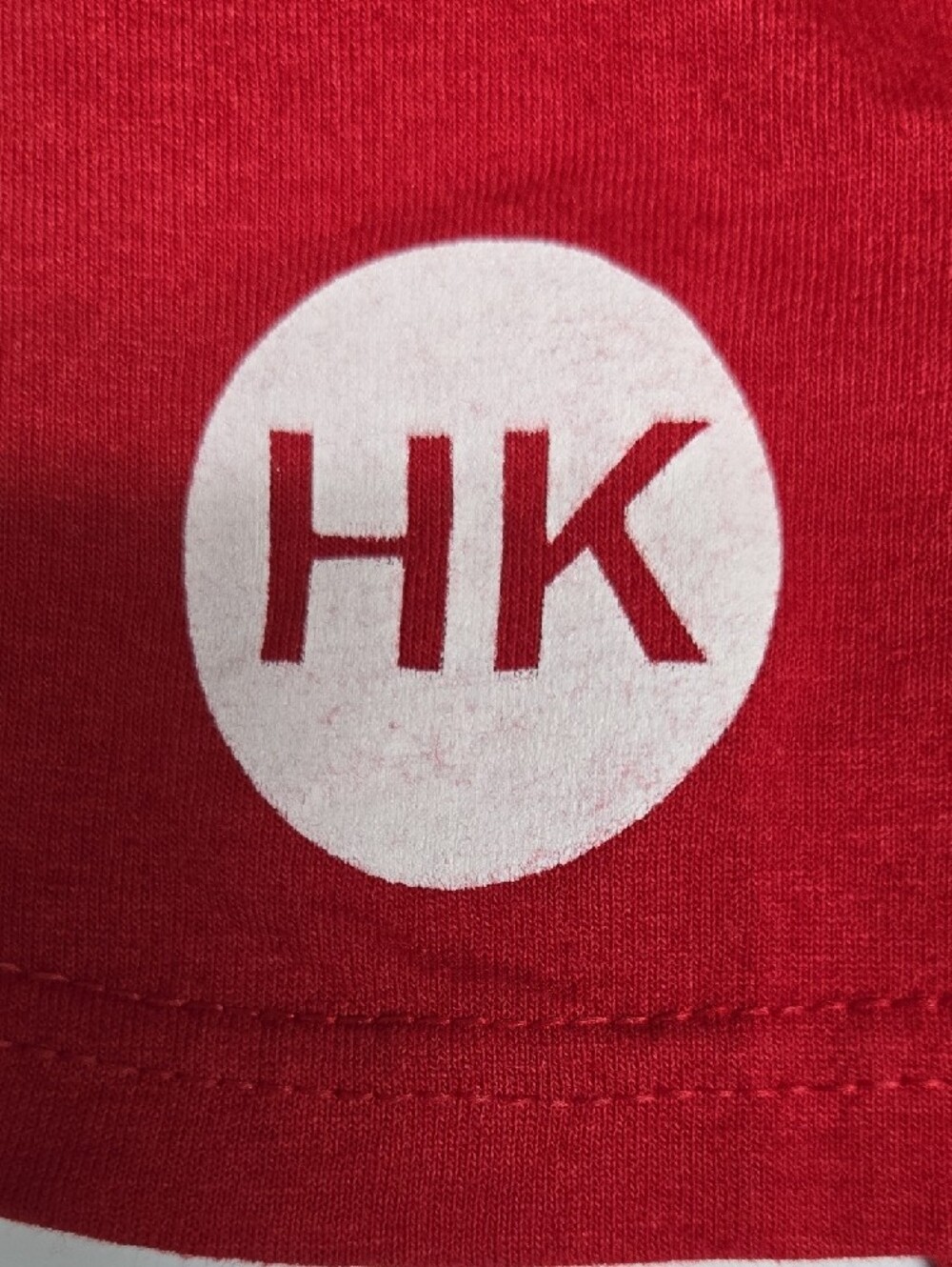 Men's Jerzees Red Phish Logo Short Sleeve W/Harry Kalas (HK) On Sleeve Small - Picture 4 of 5